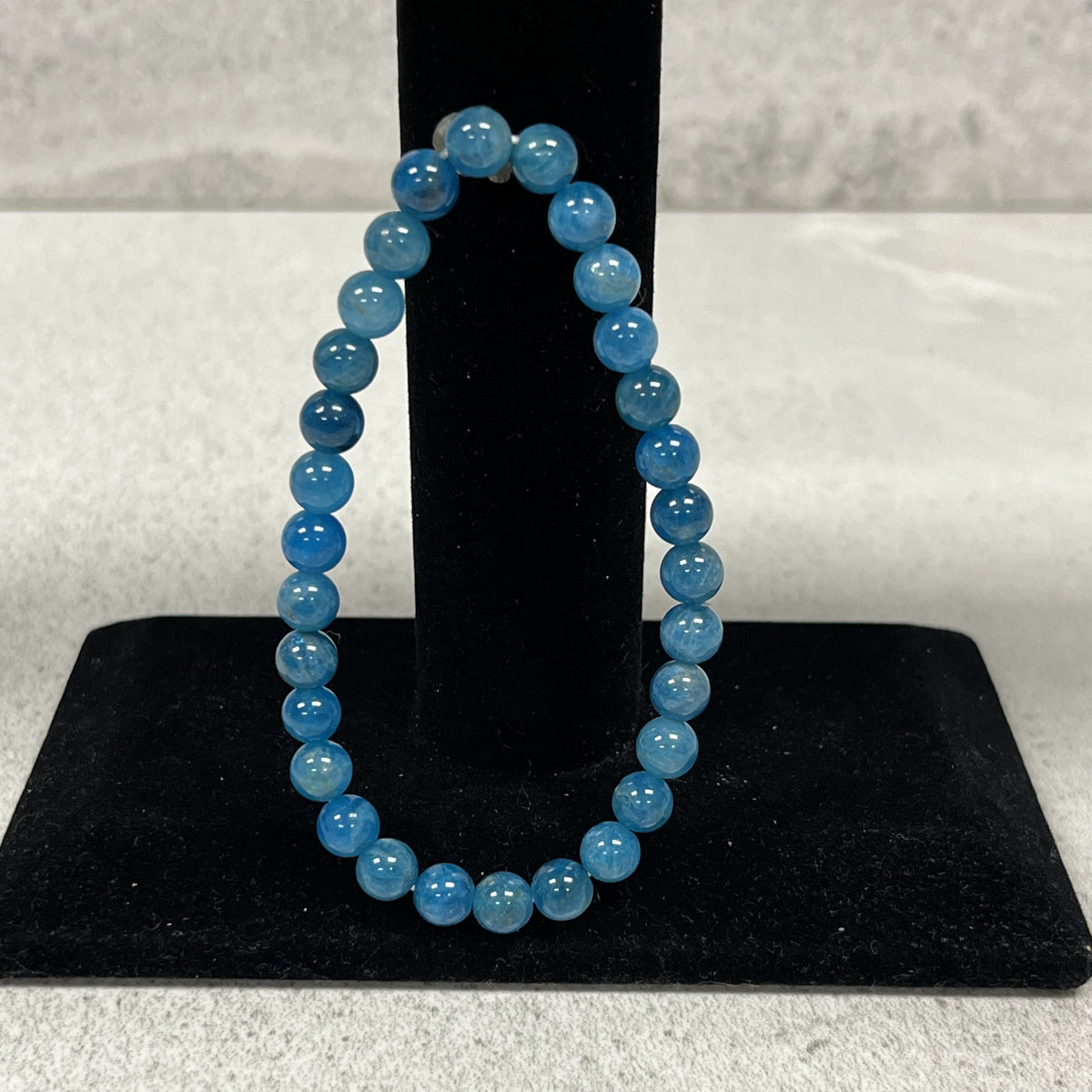 Bracelet Beads Small "Blue Agate"