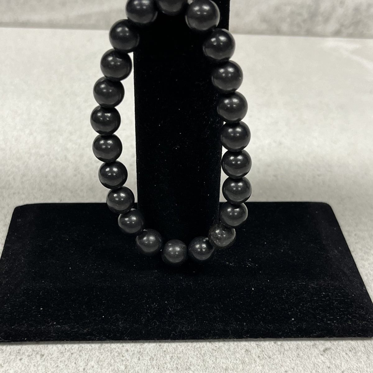 Bracelet Beads "Black Chalcedony"