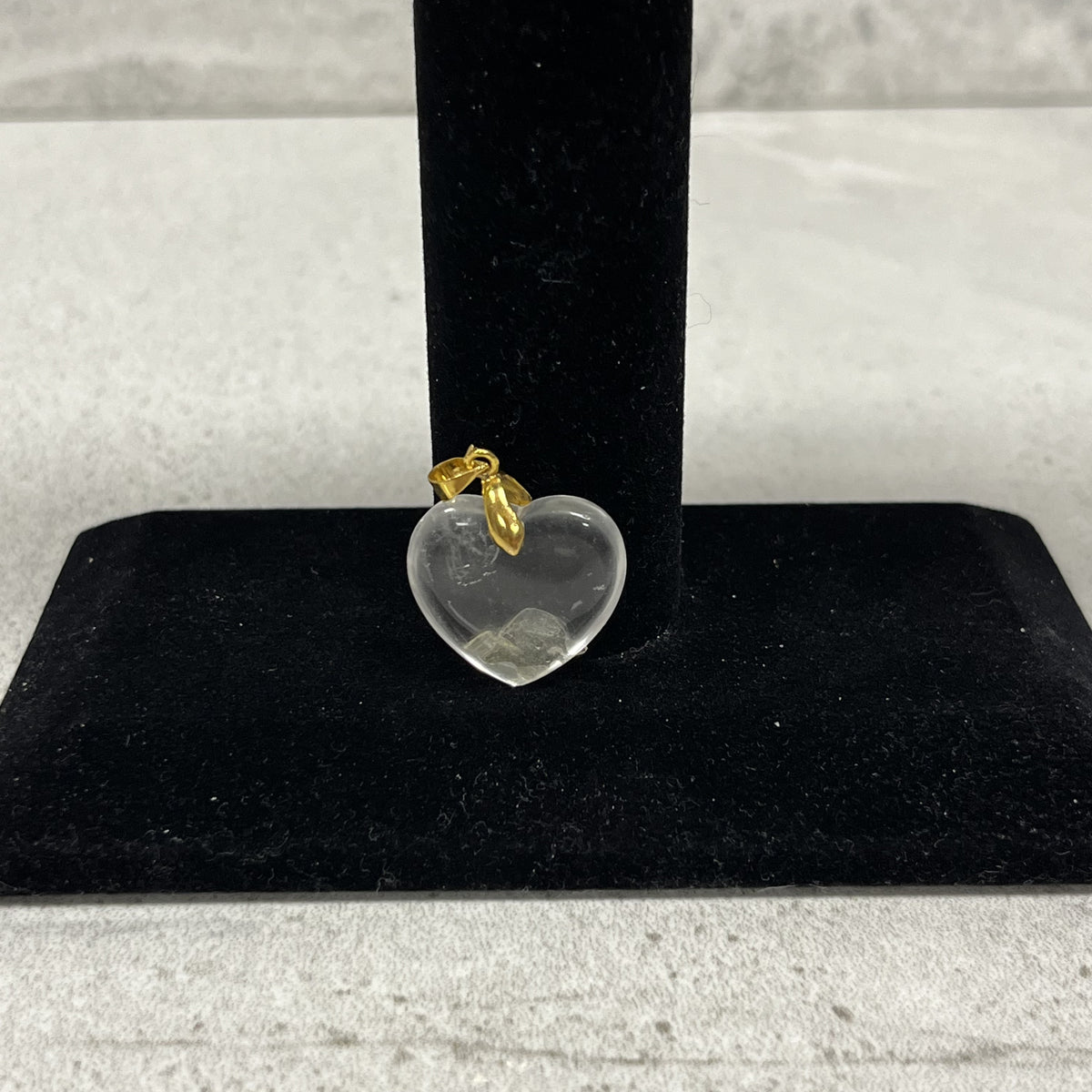 Pendant Heart Shaped "Clear Quartz"