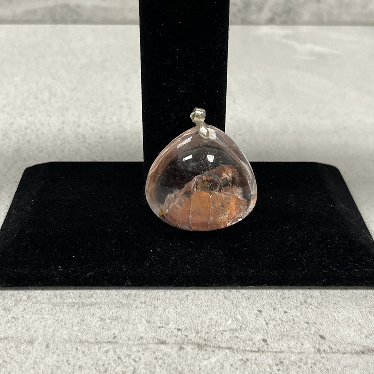 Pendant "Fire Quartz Garden"