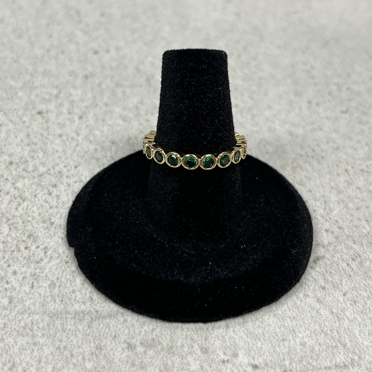 Ring Green Bubbles Stackable Adjustable Belle by elle barré